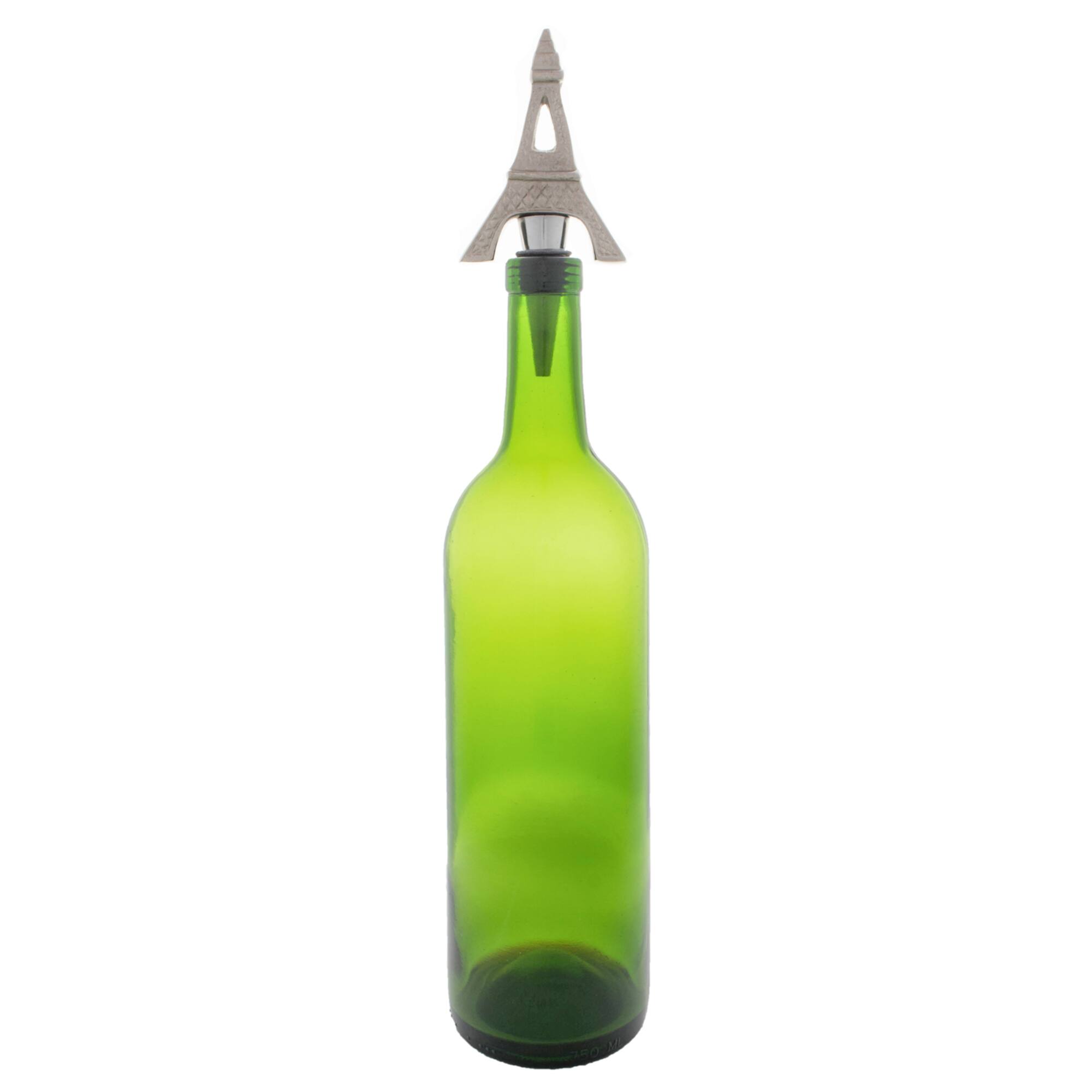 Silver Eiffel Tower & Fleur Del Lis Bottle Stopper Set